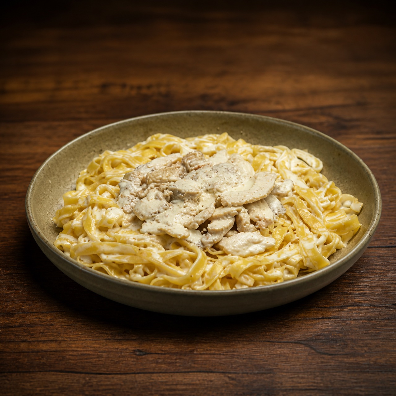 Fettuccine Krema Mantar Tavuk