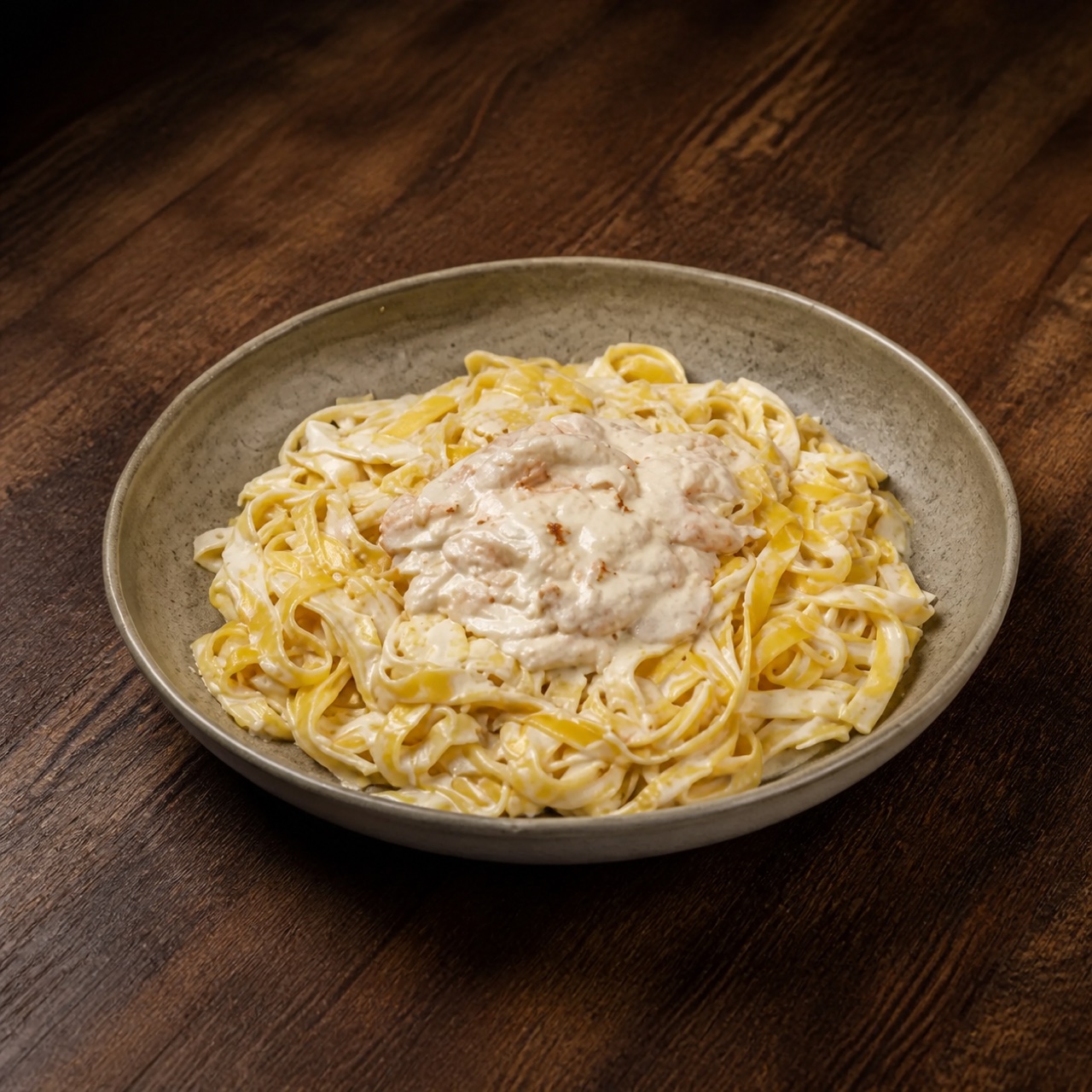 Fettuccine Krema Karides