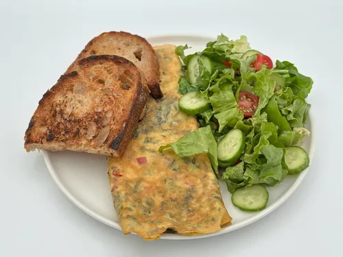 Ispanaklı Kapya Biberli Omlette
